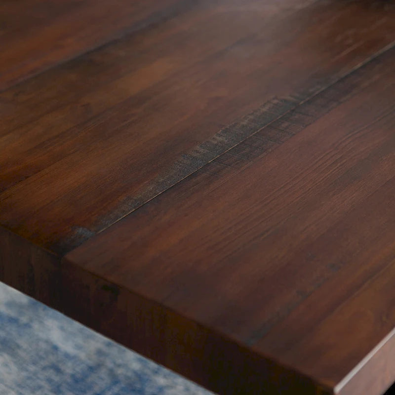 Solid Wood 72-inch Distressed Dining Table