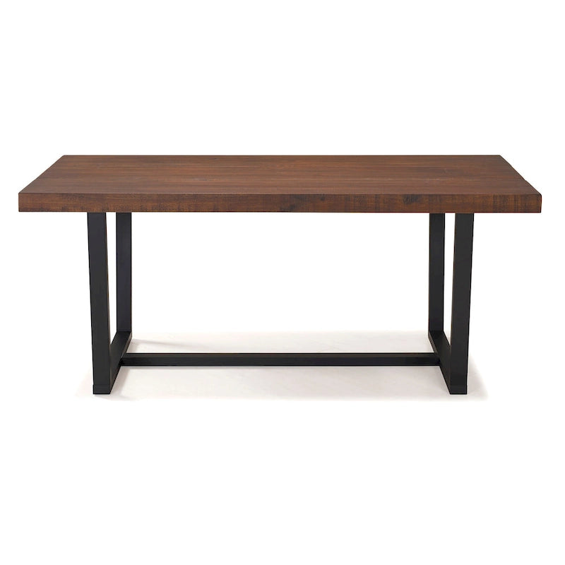 Solid Wood 72-inch Distressed Dining Table