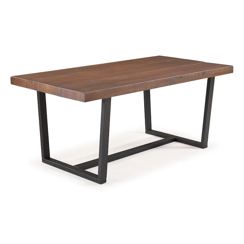 Solid Wood 72-inch Distressed Dining Table