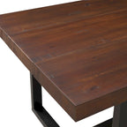 Solid Wood 72-inch Distressed Dining Table