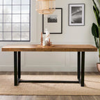 Solid Wood 72-inch Distressed Dining Table