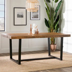 Solid Wood 72-inch Distressed Dining Table