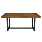 Solid Wood 72-inch Distressed Dining Table