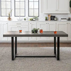 Solid Wood 72-inch Distressed Dining Table