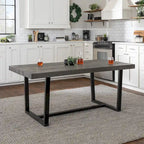 Solid Wood 72-inch Distressed Dining Table