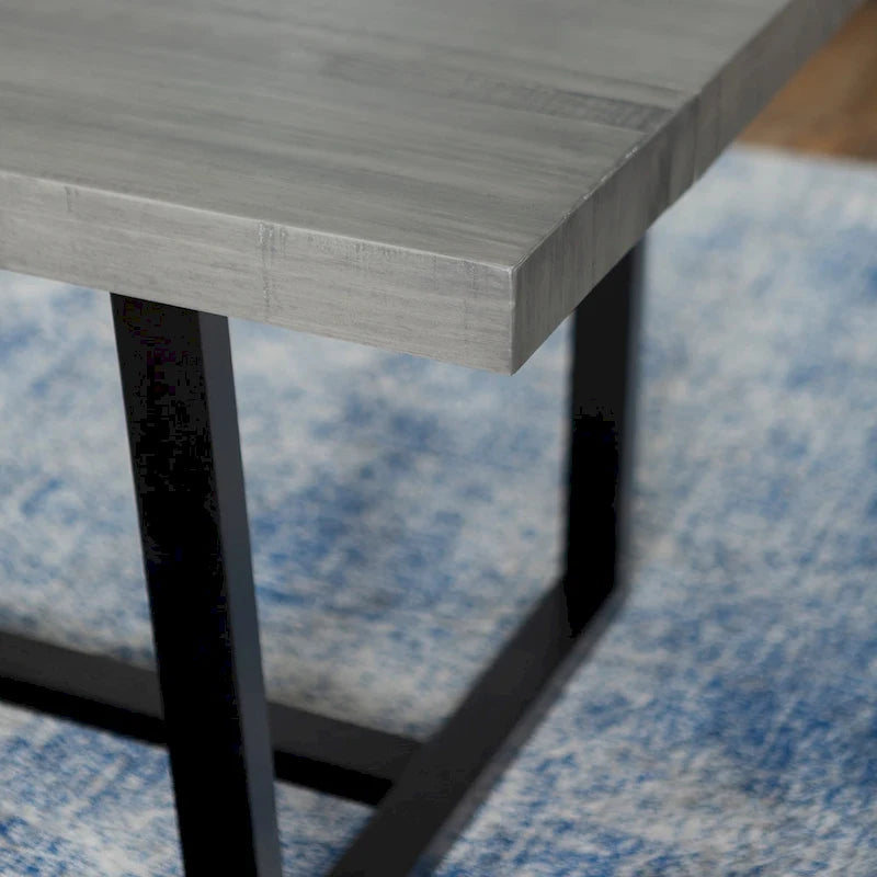 Solid Wood 72-inch Distressed Dining Table