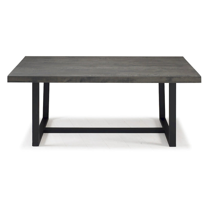 Solid Wood 72-inch Distressed Dining Table