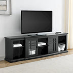 80-Zoll-TV-Schrank im klassischen Breakfront-Stil
