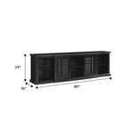 80-Zoll-TV-Schrank im klassischen Breakfront-Stil