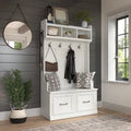 40W Hall Tree and Shoe Bench with Doors