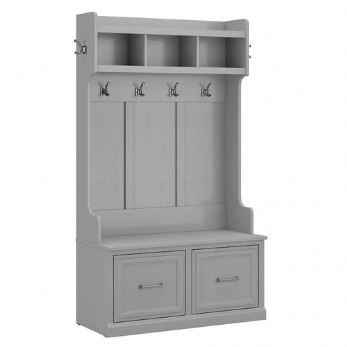 40W Hall Tree and Shoe Bench with Doors