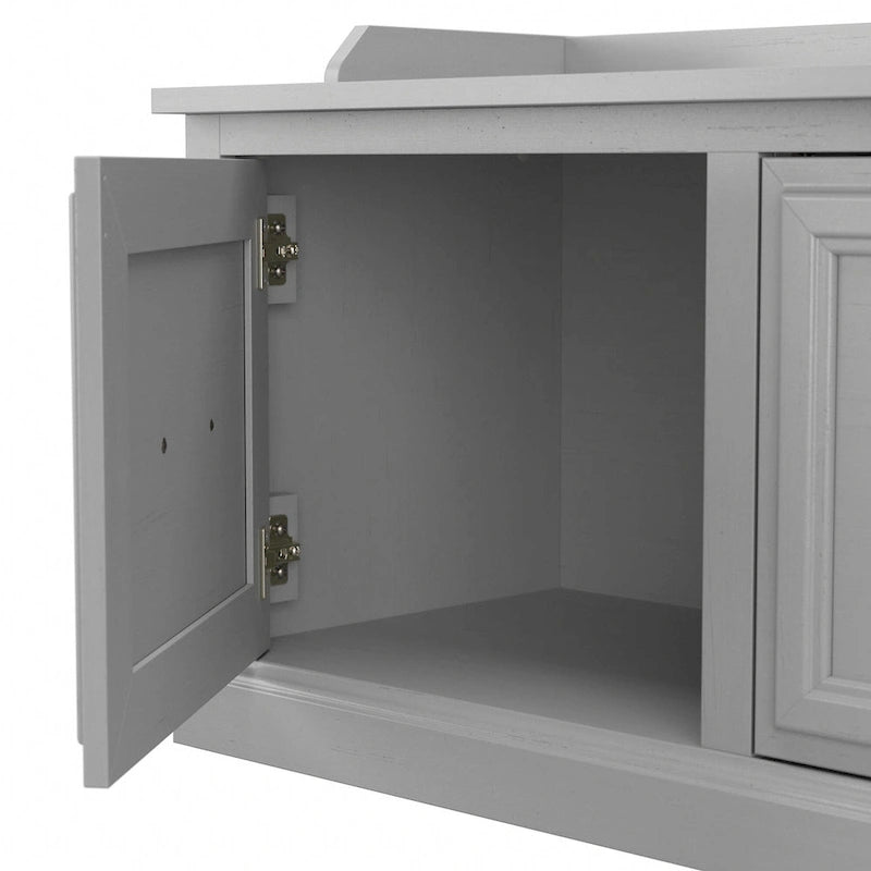 40W Hall Tree and Shoe Bench with Doors
