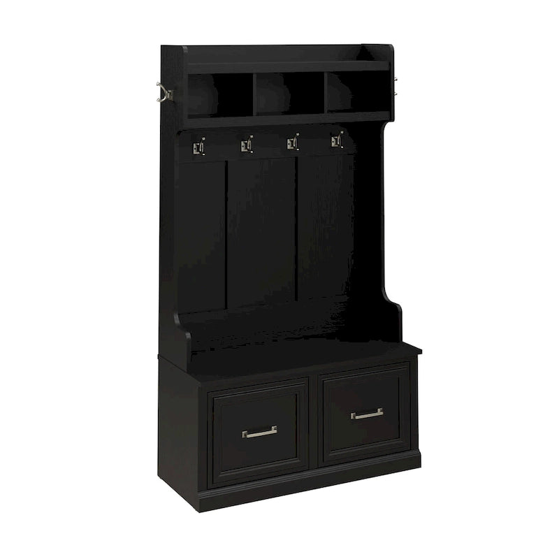 40W Hall Tree and Shoe Bench with Doors