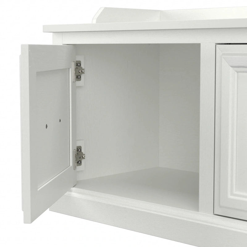 40W Hall Tree and Shoe Bench with Doors