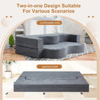 Umwandelbares Klappsofa mit hochdichtem Schaumstoff für Wohnzimmer, Gästezimmer und Schlafzimmer