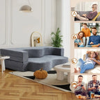 Umwandelbares Klappsofa mit hochdichtem Schaumstoff für Wohnzimmer, Gästezimmer und Schlafzimmer