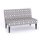 Polstersofa für zwei Personen mit geometrischem Muster