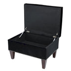 Transitional Upholstered Home Dcor Storage Bench