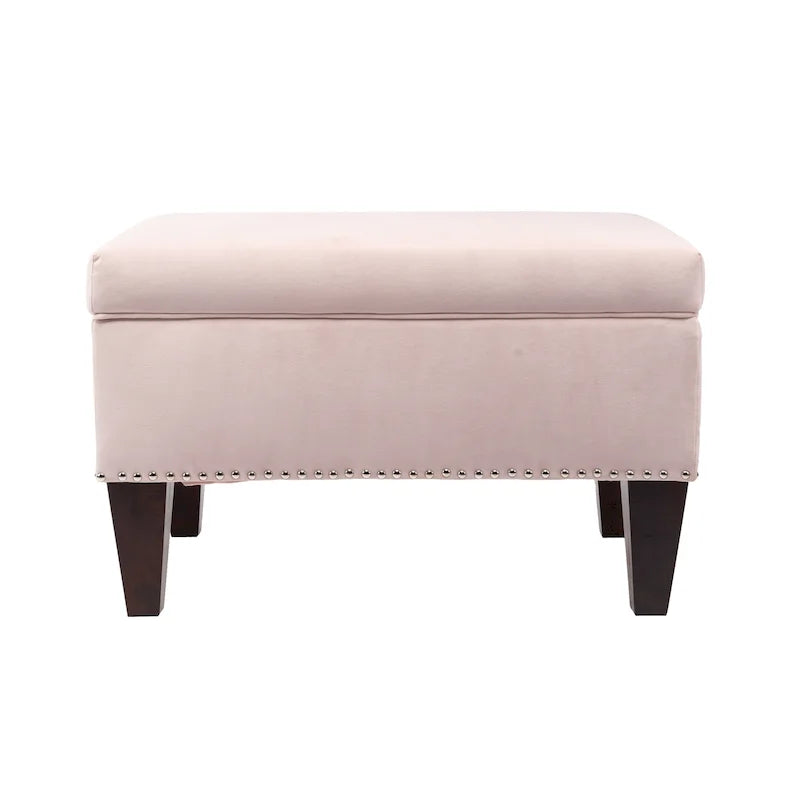Transitional Upholstered Home Dcor Storage Bench