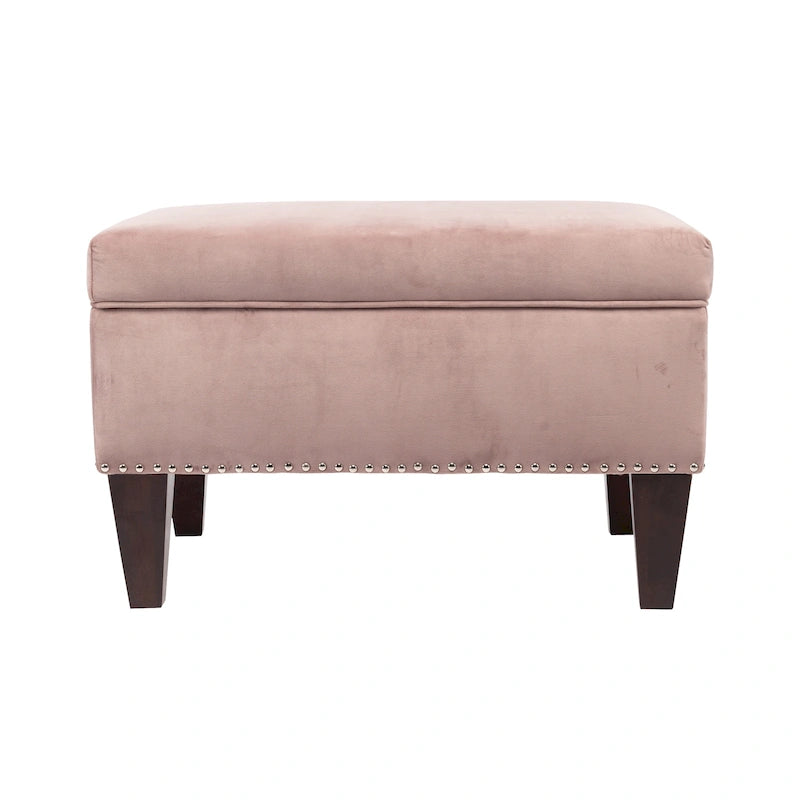 Transitional Upholstered Home Dcor Storage Bench