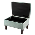 Transitional Upholstered Home Dcor Storage Bench