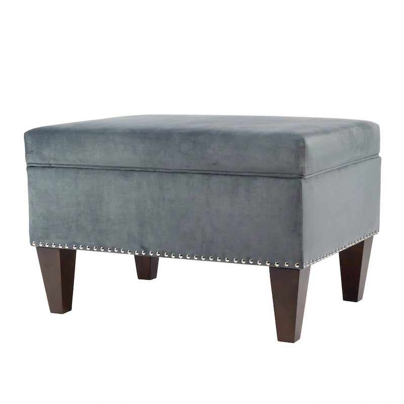 Transitional Upholstered Home Dcor Storage Bench