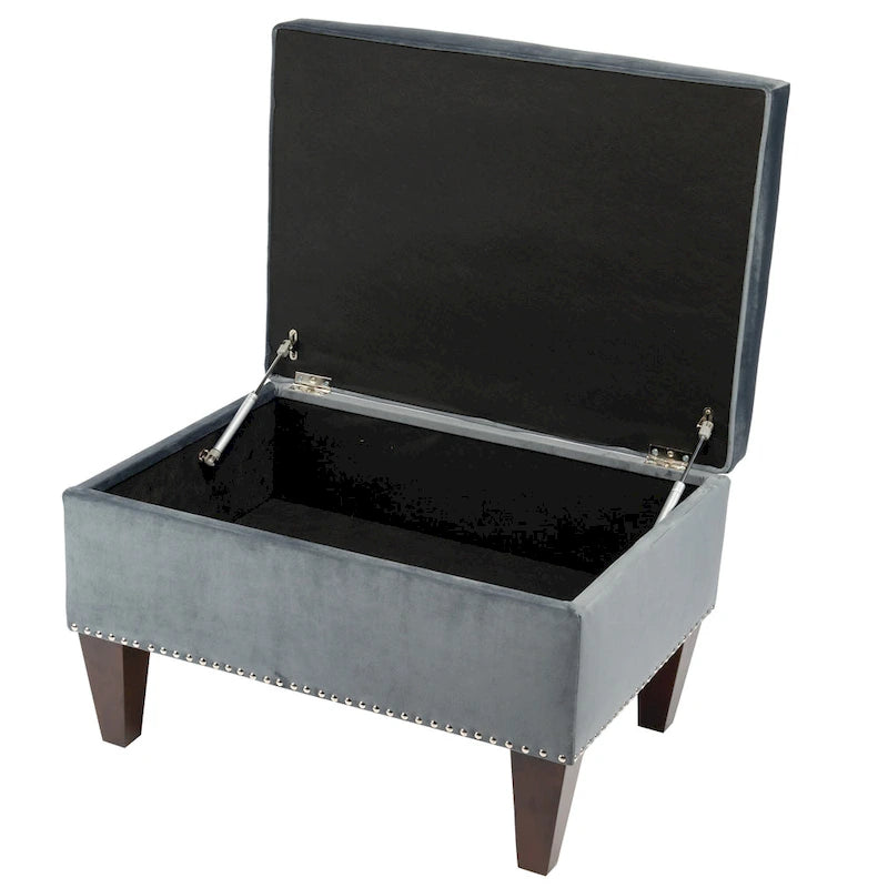 Transitional Upholstered Home Dcor Storage Bench