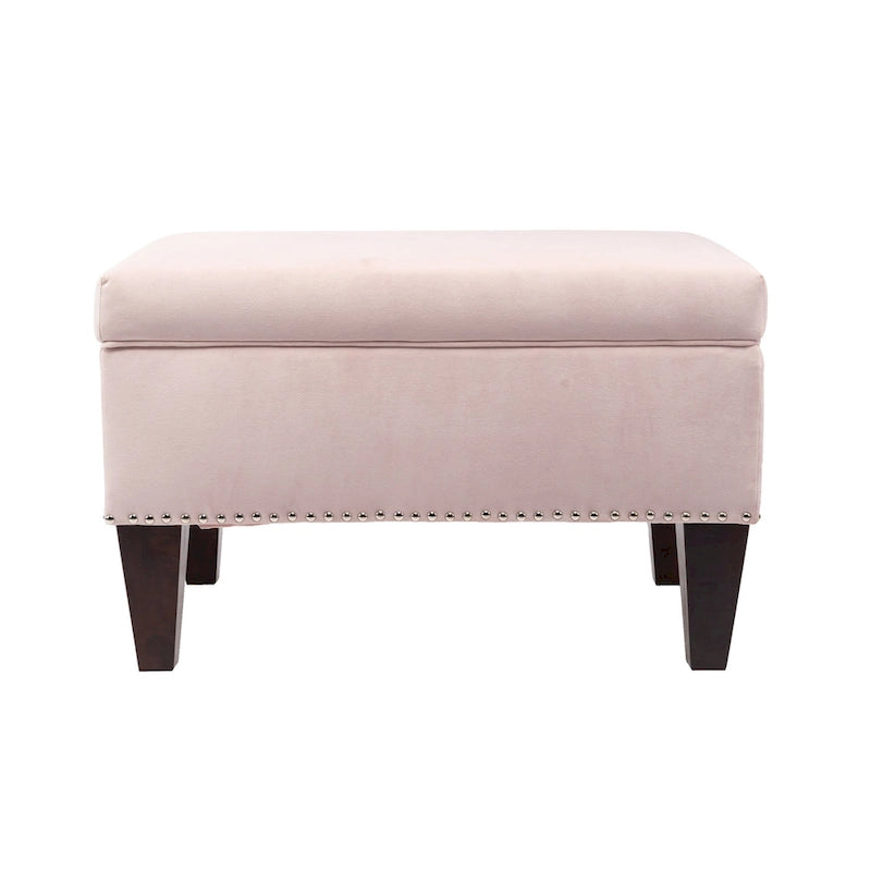 Transitional Upholstered Home Dcor Storage Bench
