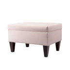 Transitional Upholstered Home Dcor Storage Bench