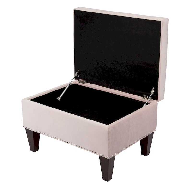 Transitional Upholstered Home Dcor Storage Bench