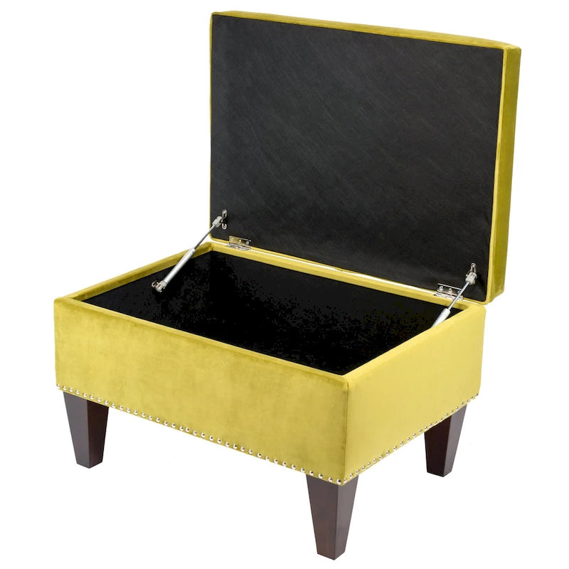 Transitional Upholstered Home Dcor Storage Bench