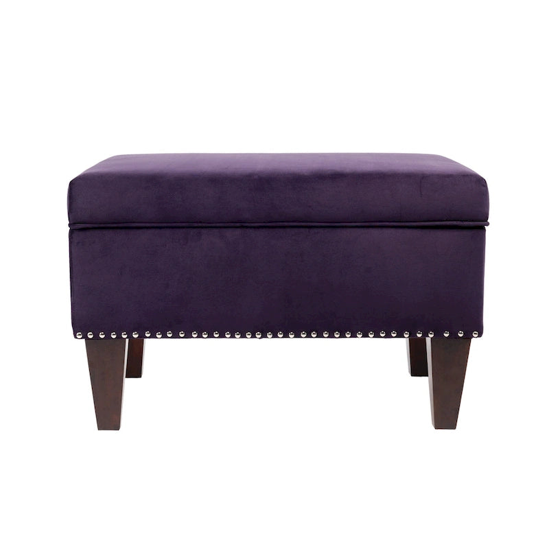 Transitional Upholstered Home Dcor Storage Bench