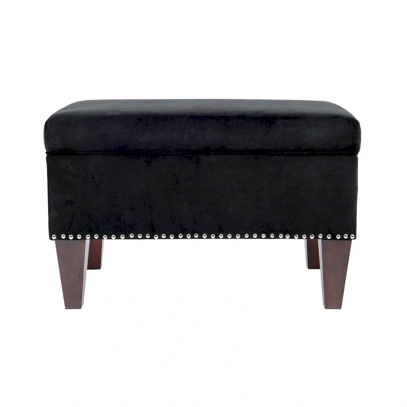 Transitional Upholstered Home Dcor Storage Bench