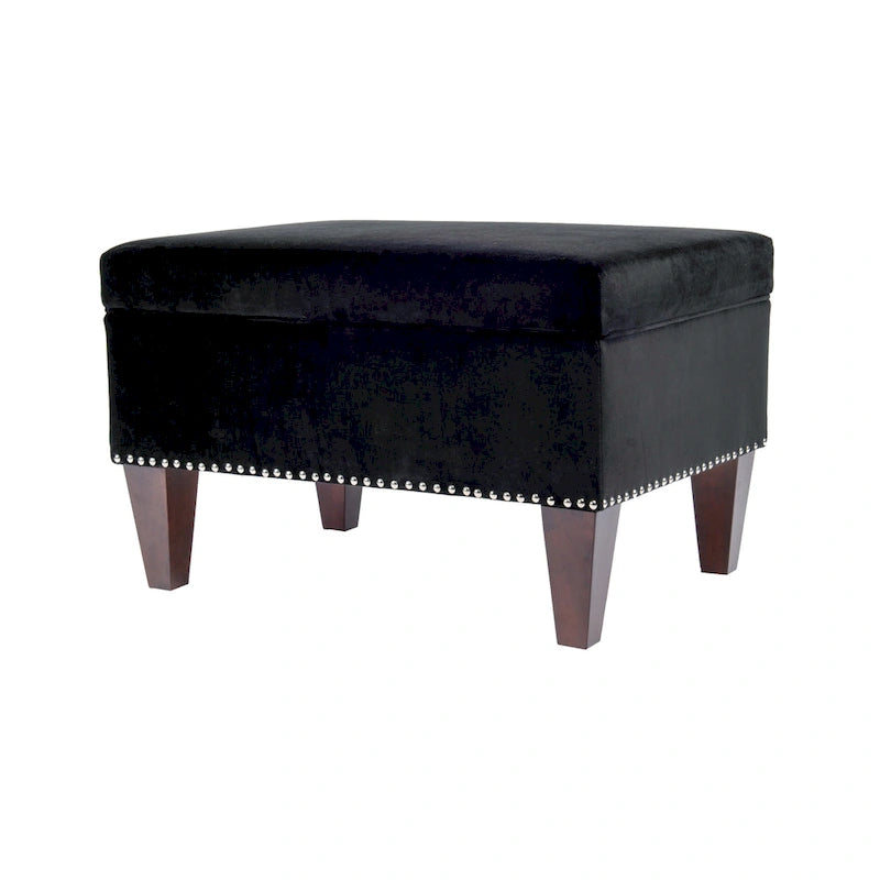Transitional Upholstered Home Dcor Storage Bench