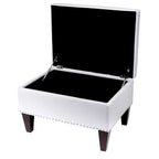 Transitional Upholstered Home Dcor Storage Bench
