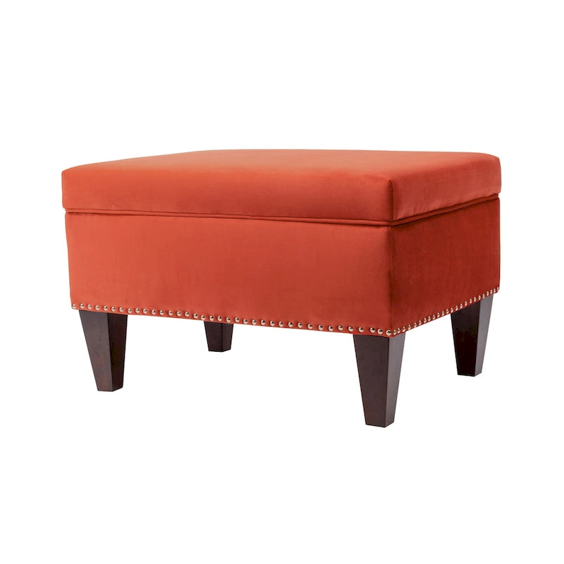 Transitional Upholstered Home Dcor Storage Bench