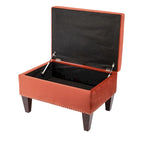 Transitional Upholstered Home Dcor Storage Bench