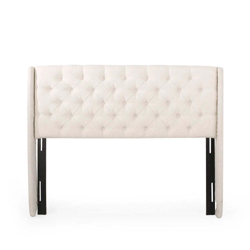 Queen Wingback Headboard Luxurious Tufted Design