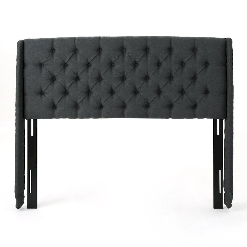 Queen Wingback Headboard Luxurious Tufted Design