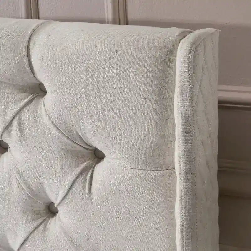 Queen Wingback Headboard Luxurious Tufted Design