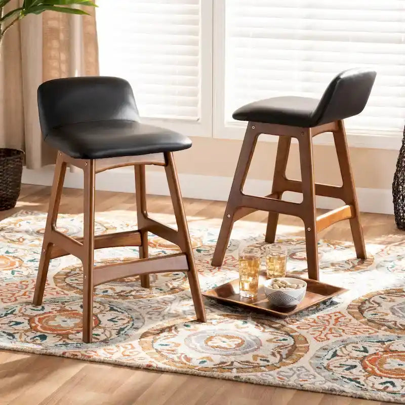 Darrin Mid-Century Modern 2-PC Counter Stool Set