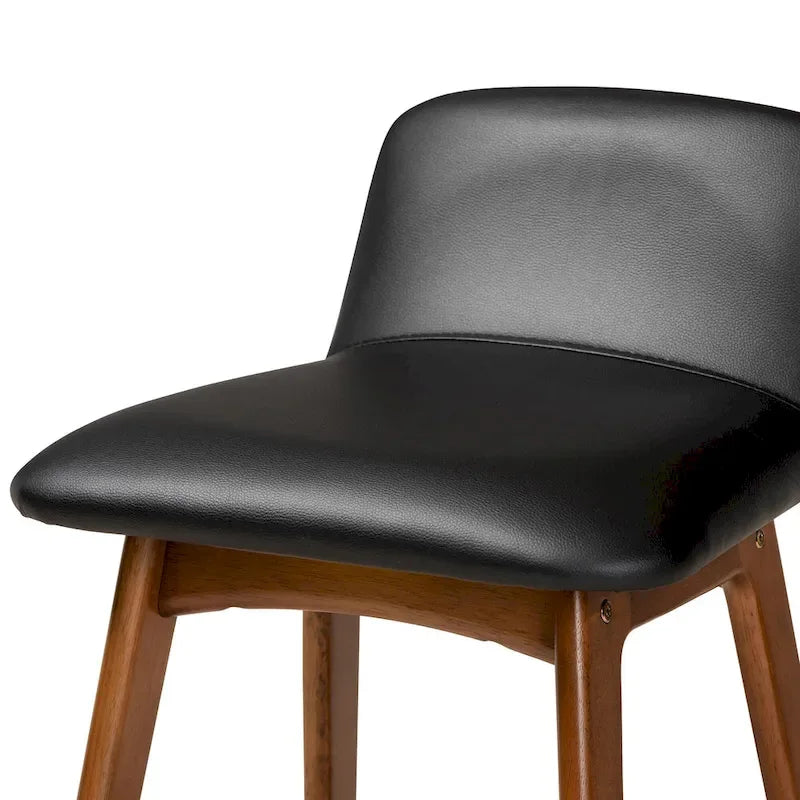 Mid-Century Modern 2-PC Counter Stool Set