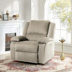 Handmatig verstelbare relaxfauteuil met veganleren bekleding en verstelbare rugleuning