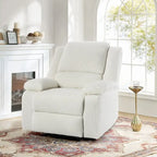 Handmatig verstelbare relaxfauteuil met veganleren bekleding en verstelbare rugleuning