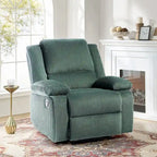 Handmatig verstelbare relaxfauteuil met veganleren bekleding en verstelbare rugleuning