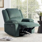 Handmatig verstelbare relaxfauteuil met veganleren bekleding en verstelbare rugleuning