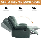 Handmatig verstelbare relaxfauteuil met veganleren bekleding en verstelbare rugleuning