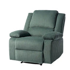 Handmatig verstelbare relaxfauteuil met veganleren bekleding en verstelbare rugleuning