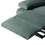 Handmatig verstelbare relaxfauteuil met veganleren bekleding en verstelbare rugleuning