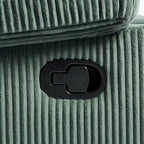 Handmatig verstelbare relaxfauteuil met veganleren bekleding en verstelbare rugleuning